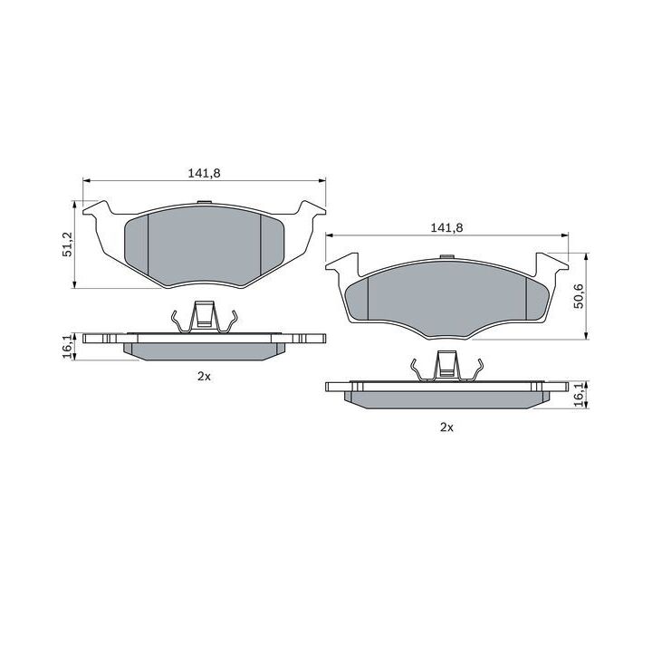 Kit de Plaquettes de Frein | BOSCH 0986494005